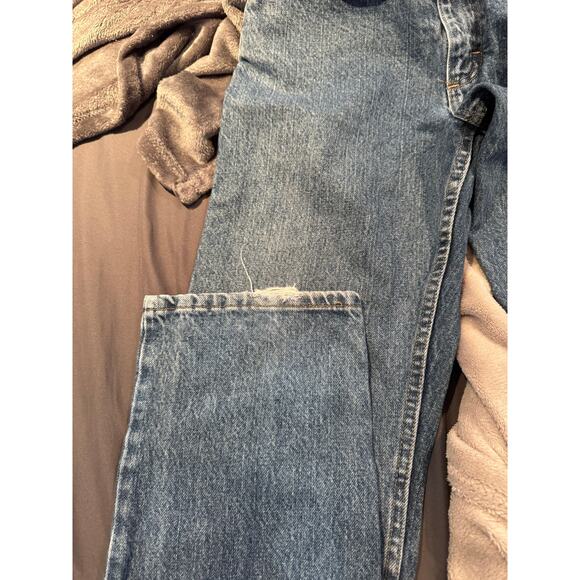 Wrangler Straight Leg Jeans High Rise 28 x 32 Rigid - Picture 3 of 6